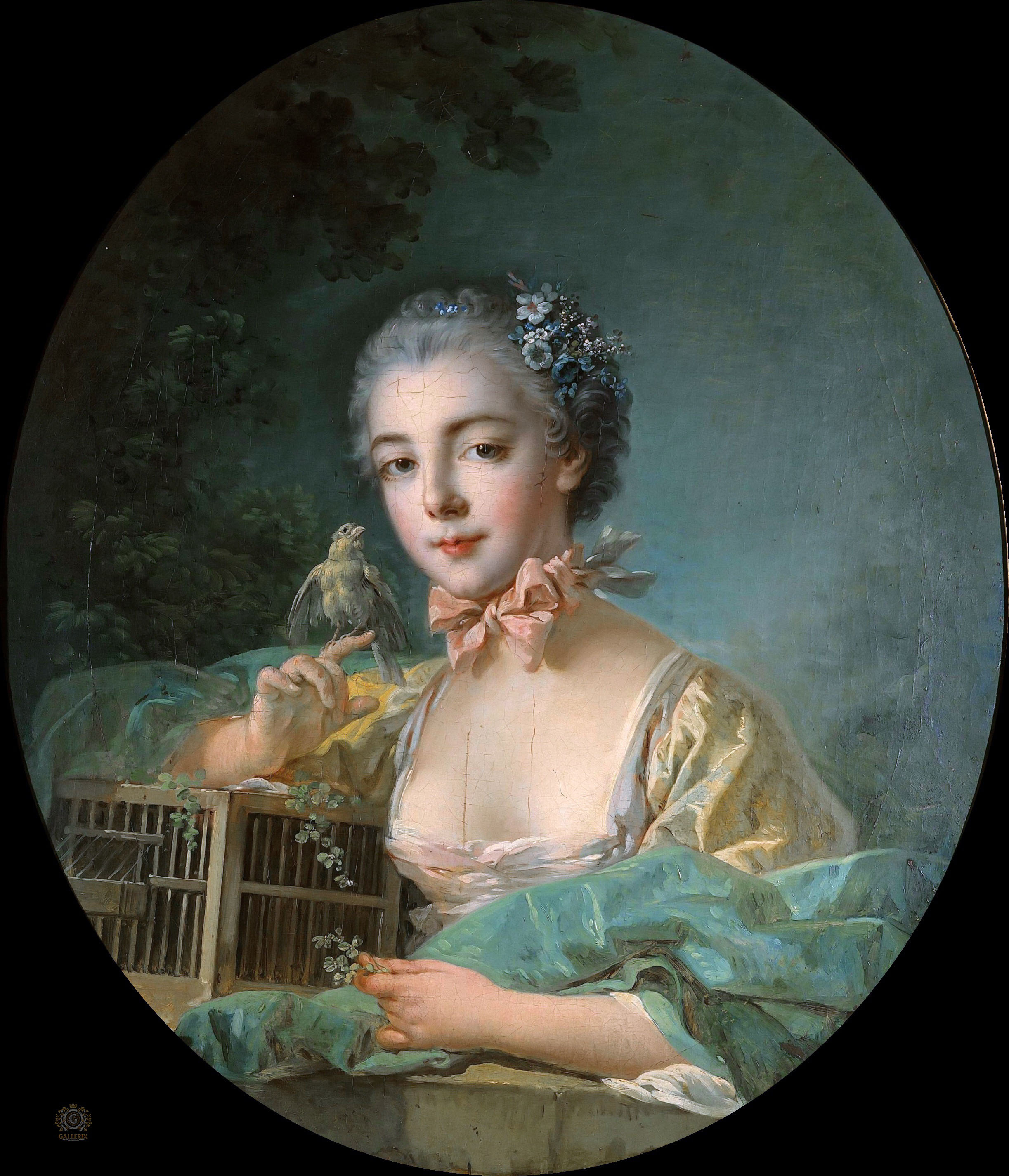 Франсуа Буше. "Портрет Мари-Эмили Бодуэн, дочери художника". Около 1760. Музей Коньяк-Жэ, Париж.